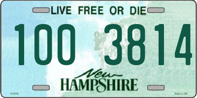 NH license plate 1003814