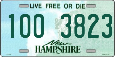 NH license plate 1003823