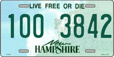 NH license plate 1003842