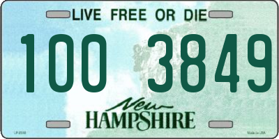 NH license plate 1003849