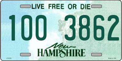 NH license plate 1003862