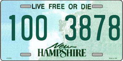 NH license plate 1003878