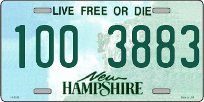 NH license plate 1003883