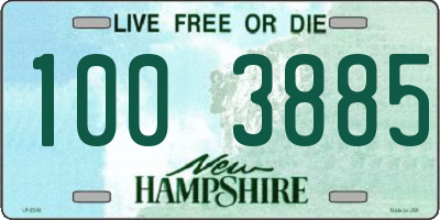 NH license plate 1003885