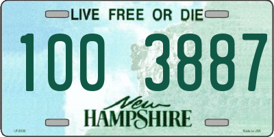 NH license plate 1003887