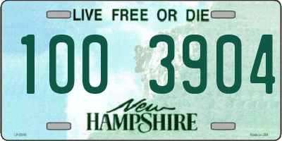 NH license plate 1003904