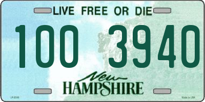 NH license plate 1003940