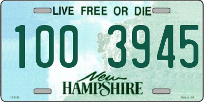 NH license plate 1003945