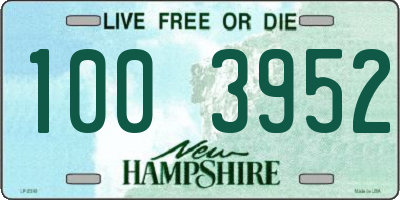 NH license plate 1003952