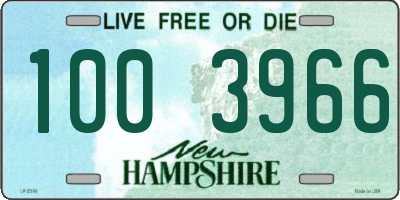 NH license plate 1003966