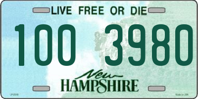 NH license plate 1003980