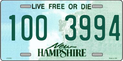 NH license plate 1003994