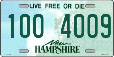 NH license plate 1004009