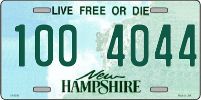 NH license plate 1004044