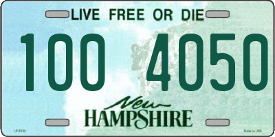 NH license plate 1004050