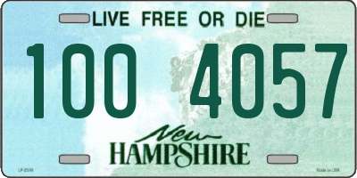 NH license plate 1004057