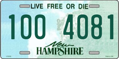 NH license plate 1004081