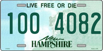 NH license plate 1004082