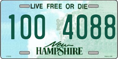 NH license plate 1004088