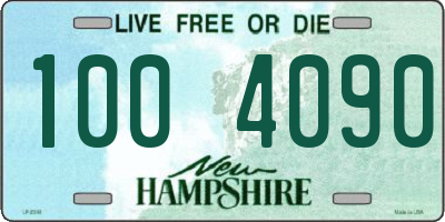 NH license plate 1004090