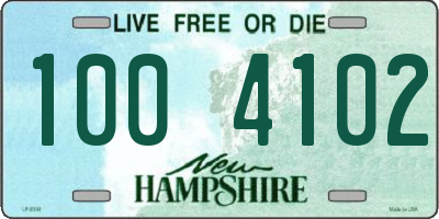 NH license plate 1004102