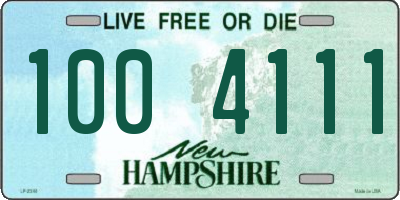 NH license plate 1004111