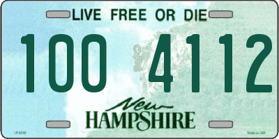 NH license plate 1004112