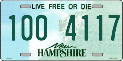 NH license plate 1004117