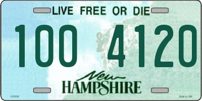 NH license plate 1004120