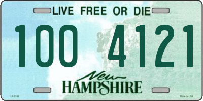 NH license plate 1004121