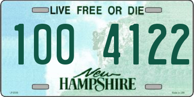 NH license plate 1004122