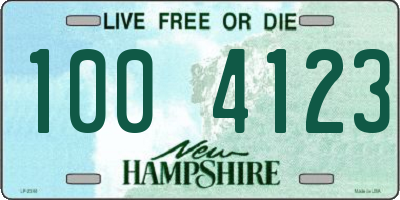 NH license plate 1004123