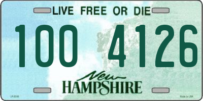NH license plate 1004126