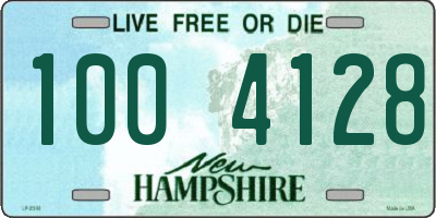 NH license plate 1004128