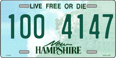 NH license plate 1004147
