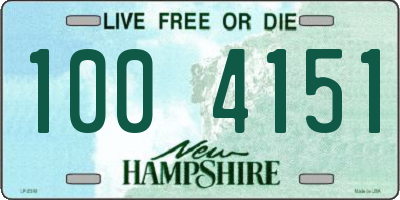 NH license plate 1004151