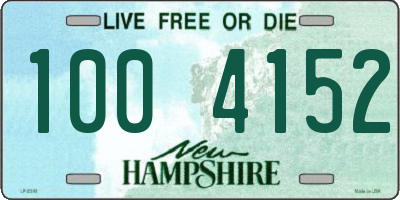 NH license plate 1004152