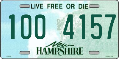 NH license plate 1004157