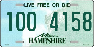 NH license plate 1004158