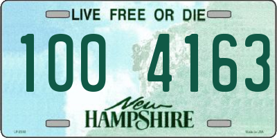NH license plate 1004163