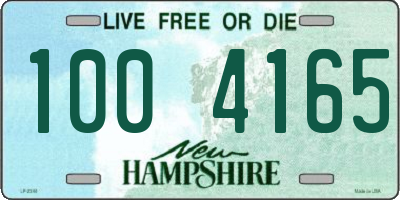 NH license plate 1004165