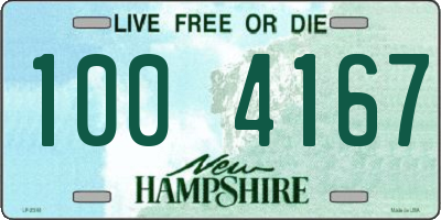 NH license plate 1004167