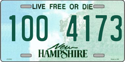 NH license plate 1004173