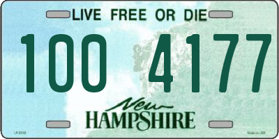 NH license plate 1004177