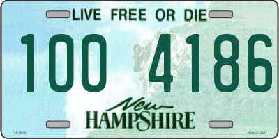 NH license plate 1004186