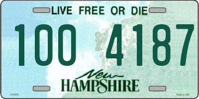 NH license plate 1004187