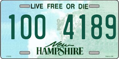 NH license plate 1004189