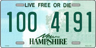 NH license plate 1004191