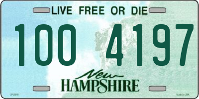 NH license plate 1004197