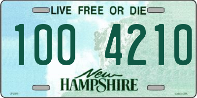 NH license plate 1004210